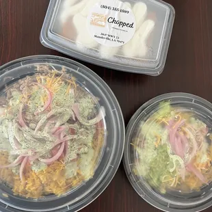 Yummy Tres Leches Cake and Delicious bowls. Large and small.