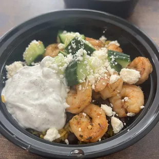 Lenten Shrimp Bowl - delicious