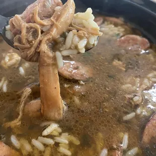 House made, slow cooked chicken and sausages gumbo