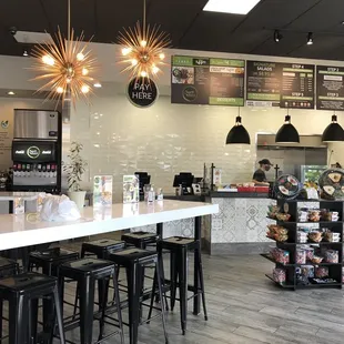 sushi and sashimi, interior