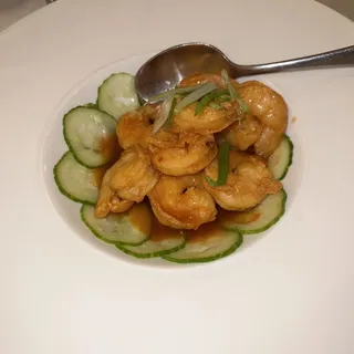 Chile Glazed Tiger Shrimp