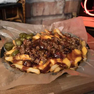 Loaded brisket fries! Yum