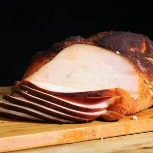 Fresh Smoked Hand Sliced Turkey Breast Great on a sandwich, platter or by the pound!