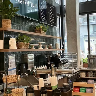 Coffee anyone? The coffee bar is well stocked and it looks really nice.