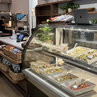 The order counter, and it also has some different selections of salads that you can enjoy! We may even take some home for lunch...