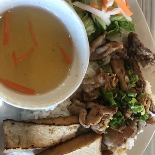Grilled Pork and Tofu Plate