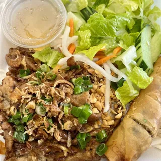 Grilled Pork and Spring Roll