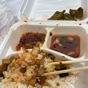 Two protein and a side.  $9.50