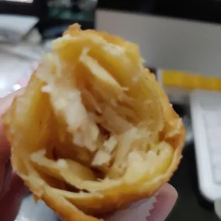 egg roll - totally cabbage and no seasoning.