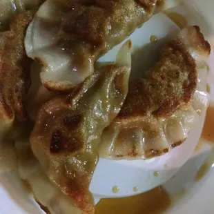 The pork dumplings.
