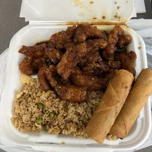 Orange Chicken combo