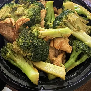 Chicken and broccoli