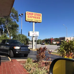 outside