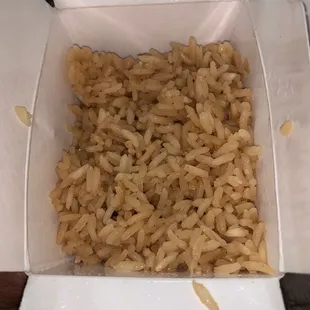 &quot;Technically fried rice&quot; but really .... the worst rice I&apos;ve had yet