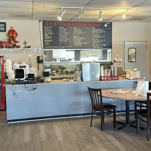 The front counter where you can order takeout