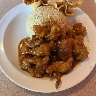 Peanut butter chicken