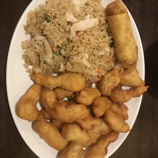 Chicken Fried Rice, Sweet &amp; Sour Chicken