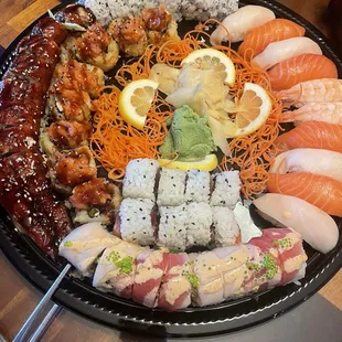 Dragon Roll, Crazy Roll, Alaskan Roll, Flying Crab Roll