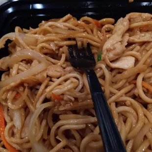 My dry chicken lol mein with out the sauce.