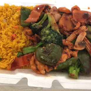 Hunan Chicken lunch special