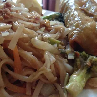 Pad Thai and Spring Roll
