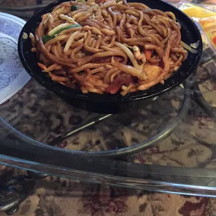 This is Chopsticks&apos; dinner size. It is the lunch size at Hunan Taste. Taste isn&apos;t bad though.  I enjoyed it.