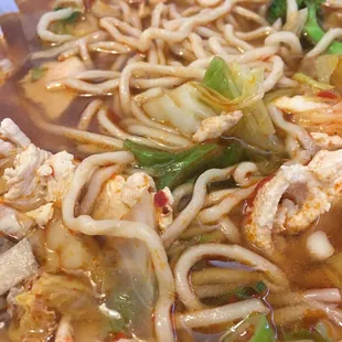 My noodle soup was large!