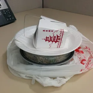 They provided a plate. Good touch.