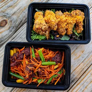 Beef Mango and Chicken Wings (Special Chedda dry rub request)