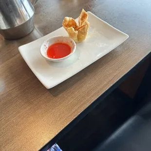 Cream cheese, crab Rangoon Crab Rangoon