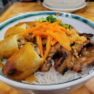 a bowl of food