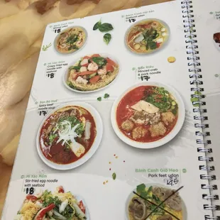 ramen and noodles, menu