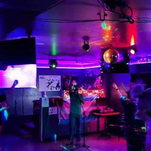 Cheers to karaoke!