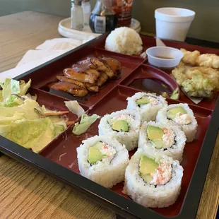 My wife got the bento box looks delicious