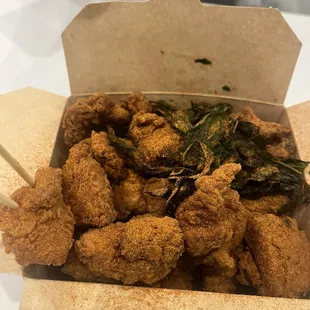 Fried chicken nuggets