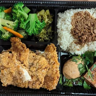 Fried Chicken Cutlet Bento
