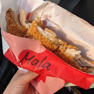 Fried chicken cutlet