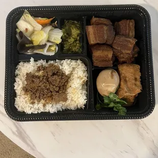 A9. Stewed Pork Belly Bento