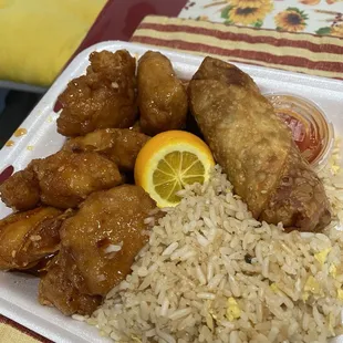 Orange Chicken Lunch Special
