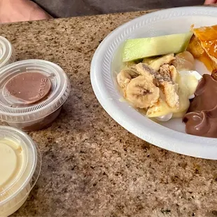 a plate of food on a table
