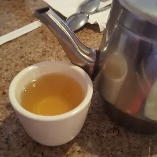 My lukewarm hot tea.