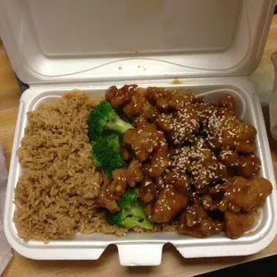 Take out sesame chicken!