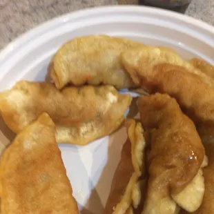 Look at these soggy fried "potstickers". Nothing like the plump delicious potstickers in the photo library for the Chopstix Yelp site.