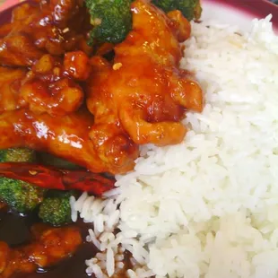 5/2015 - Orange Chicken - order with white rice  05/2015