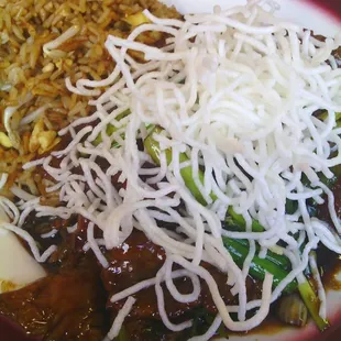 5/2015 - Mongolian Beef (I would get it with white rice)  05/2015