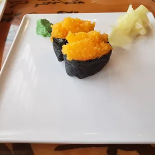 Flying fish roe tobiko.