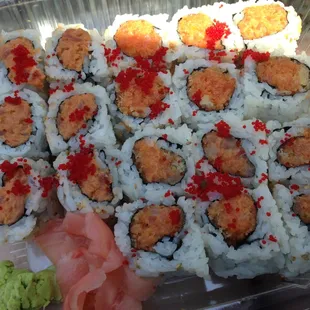 spicy roll combo for takeout