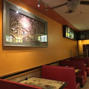 the interior of a chinese restaurant