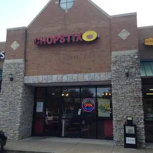 The Chopstix storefront.
