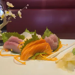 Sashimi appetizer.